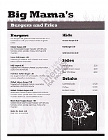 Big Mamas Menu